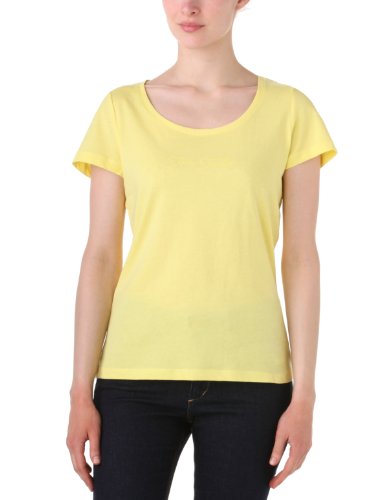 TOM TAILOR Damen T-Shirt, 10229156270/casual colour basic, Gr. 42 (XL), Gelb (3178) Preisvergleich