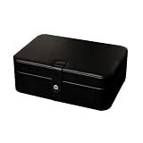 "Remy" Mele & Co. Forty-Eight Section Jewelry Box in Black Faux Leather