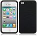 Brand New Apple Iphone 4 / 4g (not 4s) Black Silicone Case W