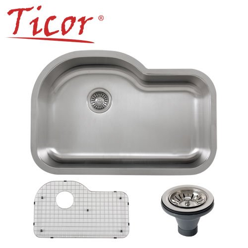 Ticor Undermount 16 Gauge Kitchen Sink
