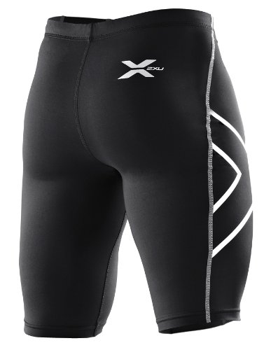 2XU Men's Compression Shorts (Black, Medium)