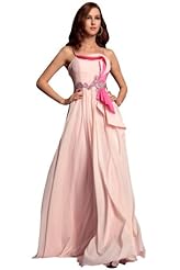 A-line Chiffon/Velvet Pleated Beaded Sleeveless Spaghetti Strap Sweetheart Prom Dress/Party Dress 