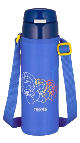 THERMOS ドラえもんランチ&ボトルセット 【Amazon.co.jp限定】 真空断熱ストローボトル FDR-550FD BL&フレッシュランチボックス DBR-280D LG