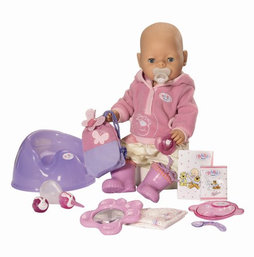 Zapf 807316 - Baby Born® Puppe mit magischen Augen im Abenteuer-Set