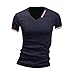 jeansian Mens Dress Casual Slim Fit Short Sleeve T-Shirts Tee D417