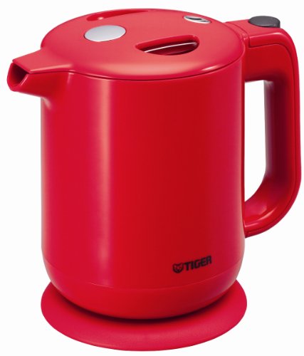 TIGER 電気ケトル 0.6L(フッ素加工内容器) トマトレッド PFY-A061-RT