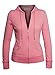 Women's Zip Up Long Sleeve Drawstring Hood Plus Size Light Jacket with Pockets