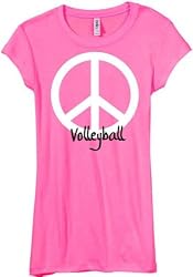 Junior's Volleyball Peace Tee