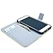 Deego PU Leather Magnet Flip Wallet Cover with Kickstand and Card Holder for Apple Iphone 6 - Umbrella with the Girl and Eiffel Tower Pattern