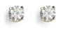 14k Yellow Gold Round Diamond 4-Prong Solitaire Earrings (1/3 ct, J, I2)
