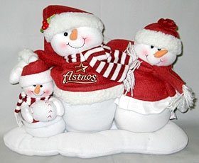 Houston Astros Table Top Snow Family