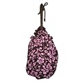 Couture Cruiser Bicycle Basket Liner and Tote Bag - Brown/ Pink