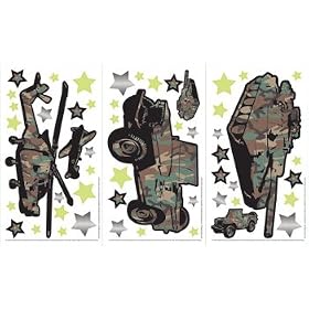 Camo Army Military II Open Line Wall Stickers