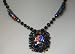 Dichroic Glass Pendant and Earrings Set Image