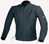 Motorrad Lederjacke Leder Jacke Geschnürt Schwarz Gr.L