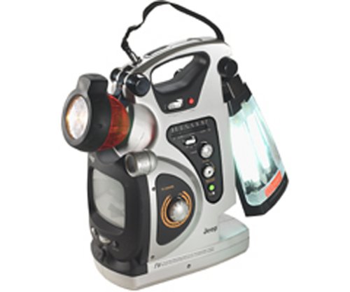 Jeep/Wilson JX-LTV Portable Lantern/Flashlight with 5 B&W TV and AM/FM Radio