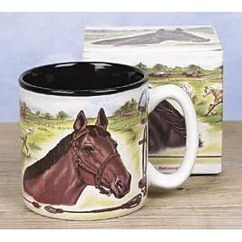 Beautiful Horse In Pasture Coffee Mug For Horse Enthusiast by Burton & Burton