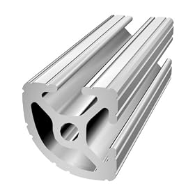 80/20 10 SERIES 1012 1" X 1" T-SLOTTED QUARTER ROUND EXTRUSION x 48"