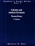 Student's Study Guide Part 1 for Thomas' Calculus, Alternate Edition (Calculus & Analytic Geometry)