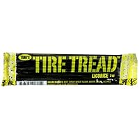 Tire Tread Licorice, Black, 2-Ounce Bars (Pack of 42)