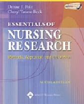 Essentials of Nursing Research: Methods, Appraisal, and Utilization