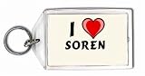 I Love Soren Keychain