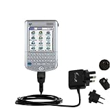 Gomadic for the PalmOne palm Tungsten C - International Wall / AC Charger for the PalmOne Tungsten C - Gomadic Brand w/ TipExchange Technology