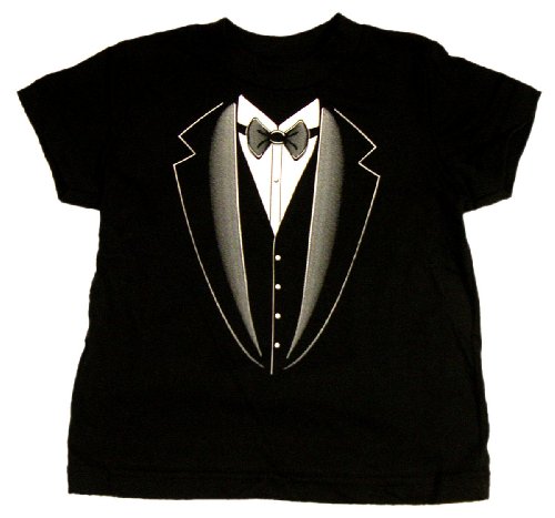 Tuxedo – Silly Kids T-Shirt, 100% Cotton, Black