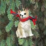Chihuahua (White & Tan) Ornament