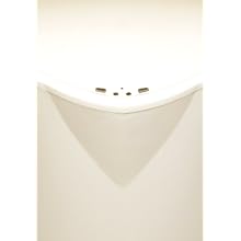 NST Nine Stars DZT-8-2W Infrared Touchless Automatic Motion Sensor Lid Open Trash Can, White, 2.1-Gallon