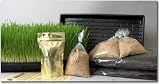 Barley Grass Growing Kit and Hurricane Barleygrass Juicer - Grow & Juice Barleygrass in Your Own Kitchen for Pennies a Day - Kit Includes Trays, Barley Seed, Growing Instructions, Azomite Trace Mineral Fertilizer, Organic Soil Mix & Hurricane Stainless Steel Juicer.