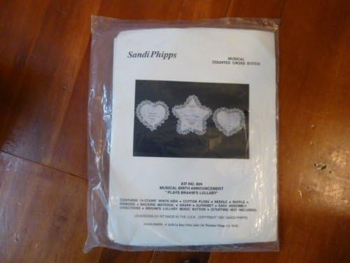 Sandi Phipps Musical Counted Cross Stitch Kit No. 804 Birth Announcement
