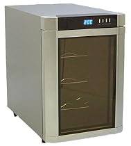 マサオコーポレーション デジタル温度設定機能付きワインセラー6本用 シルバー MSO-W006