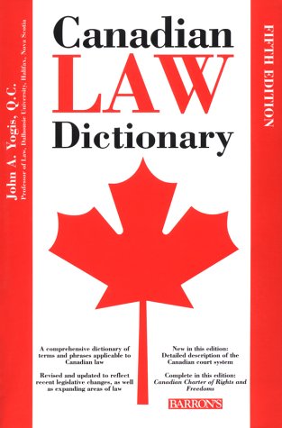 Childrens Toyshop  Books : Canadian Law Dictionary