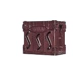 Storvino 6-Bottle Plastic Wine Storage Container - Burgundy