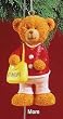 RUSS 3" Very Beary Christmas Ornament "#1 Mom" #32008