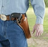 Hunter® Crossdraw Leather Holster - Fits medium to large frame double-action revolvers