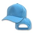 Blank / Plain Adjustable Velcro Baseball Cap / Hat - Sky / Baby Blue