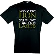 TWILIGHT T-SHIRT LION VAMPIR L�WE LAMM S-XXL, schwarz, XL