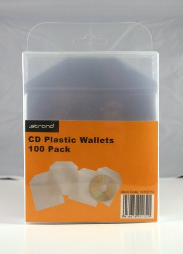Childrens Toyshop  Computer : Strand CD Plastic Wallets 100 Pack