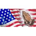 Airbrushed License Plate - American Flag Licence Plate - #566