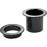 FastCap Dually Double-Sided Plastic Grommet, Black