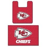 Kansas City Chiefs Two Piece Bath Rug Set