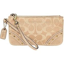 Coach Gold Lurex Wristlet