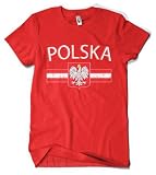 (Cybertela) Polska Flag Coat of Arms Men's T-shirt Country Pride Tee