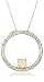 10k Yellow Gold Opal and Diamond Circle Pendant