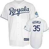 Eric Hosmer Jersey: Youth Majestic Home White Replica Kansas City Royals Jersey with 2012 All-Star Game Patch