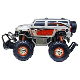 1:14 Scale Radio Control Full Function Hummer H3 Silver - 27 MHz from R/C Trucks