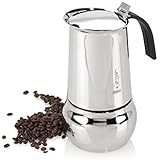Bialetti Kitty Stainless Steel 10 Cup Espresso Maker