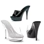 509 VANITY, 5 Inch Stiletto Heel Mule, Black / Black - Size 8